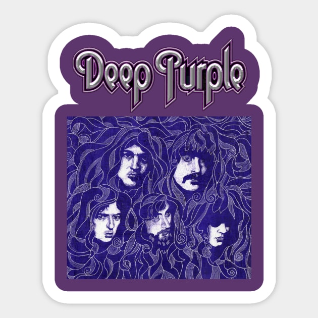 DEEP PURPLE Sticker by Kankiku Studio
